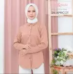 kemeja wanita katun toyobo Sn apricot