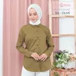 kemeja wanita katun toyobo Olive