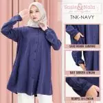 tunik wanita navy